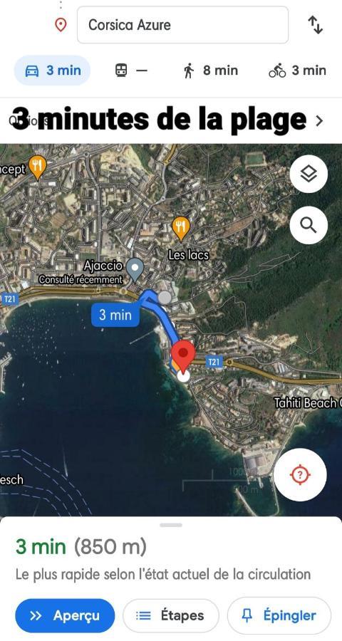Appartement Entier, Climatise, Vue Mer Ajaccio  Exterior foto